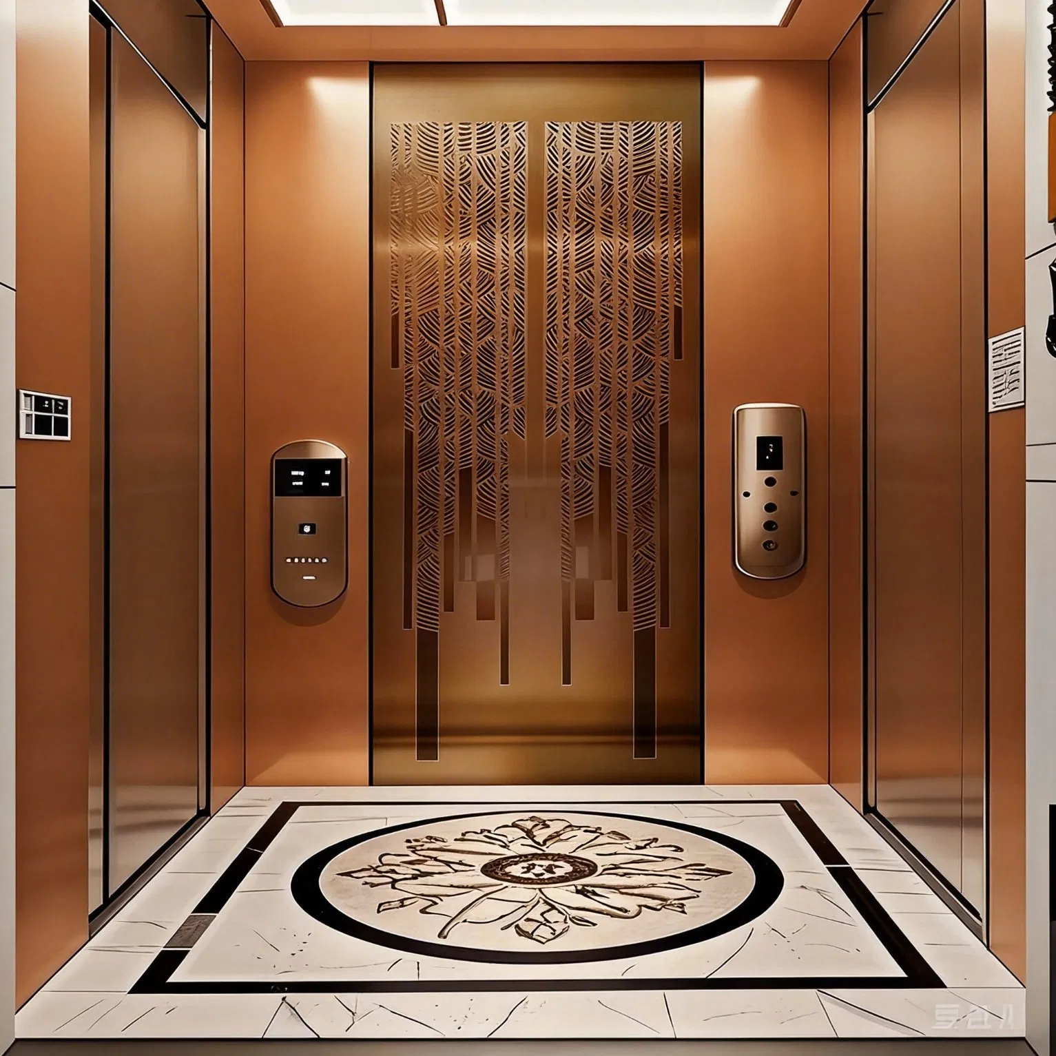 High-Quality Stainless Steel Elevator Door Panels, Standard Dimensions