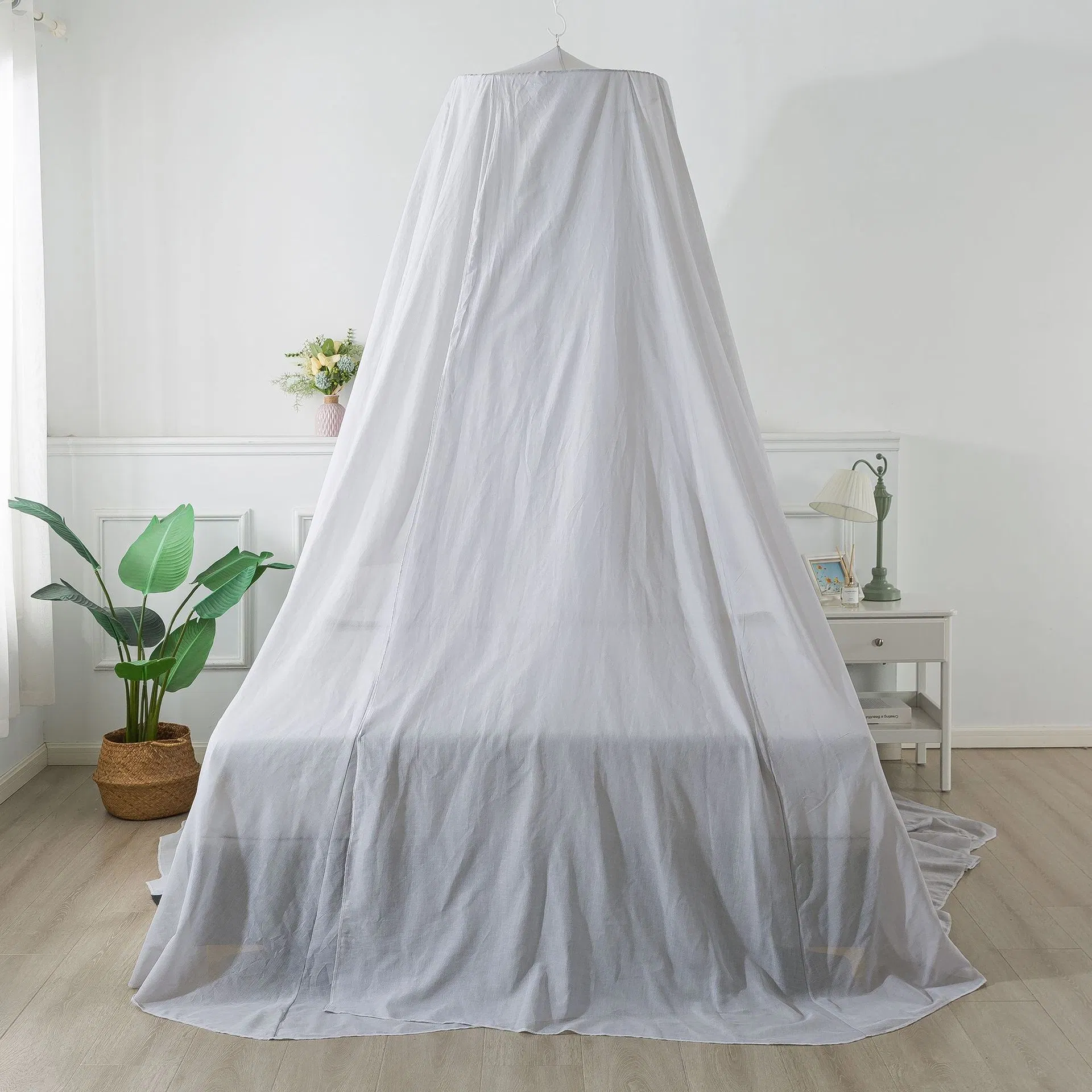 Silver Cotton Emf/RF Shielding Anti Radiation Bed Canopy for Baby's Crib