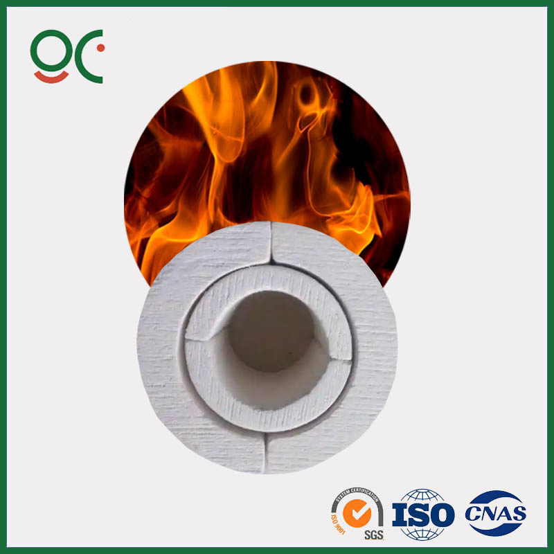 Pipe Fitting Calcium Silicate Insulation Cover Sections for Elbow Tee Thermal Insulation