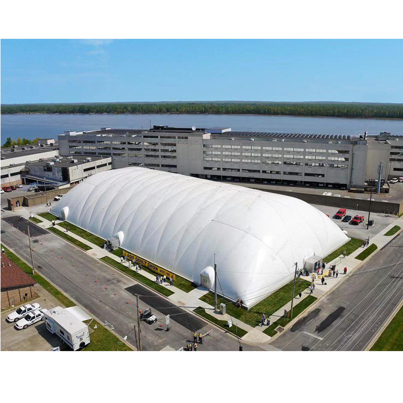 Customization Large Inflatable PVDF Eco-Friendly Inflatable Air Membrane Tennis Dome Tent