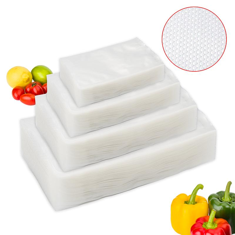 Transparent Smooth Food Grade Vacuum Flat Bags & Rolls