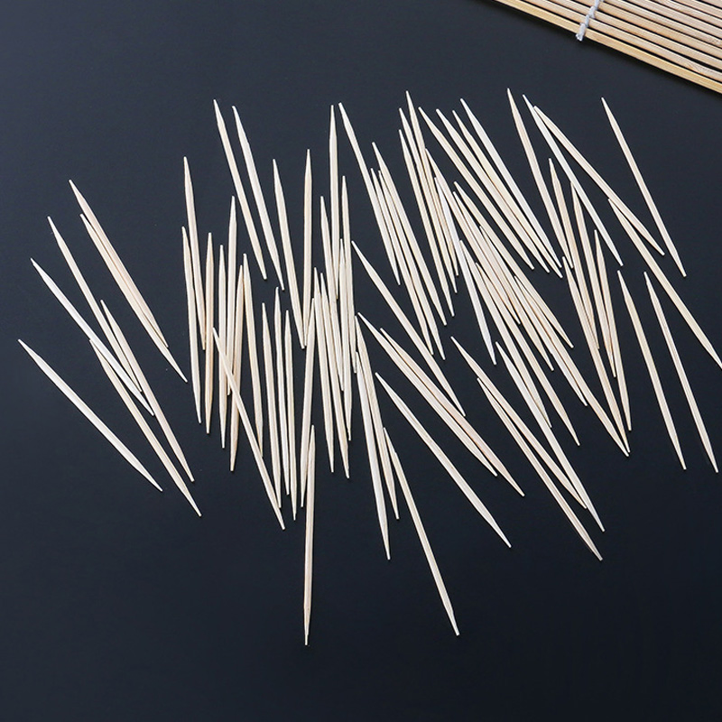 Eco-Friendly Disposable 65mm Bamboo Toothpick in One Box