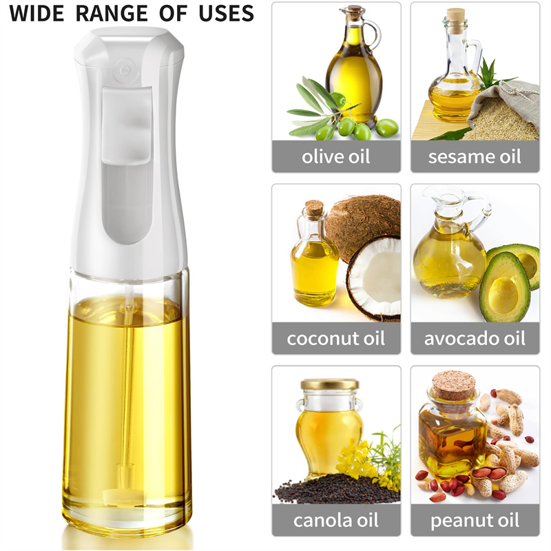 200ml Glass Olive Oil Spray Bottle Kitchen Gadgets Accessories Oil Sprayer for Cooking