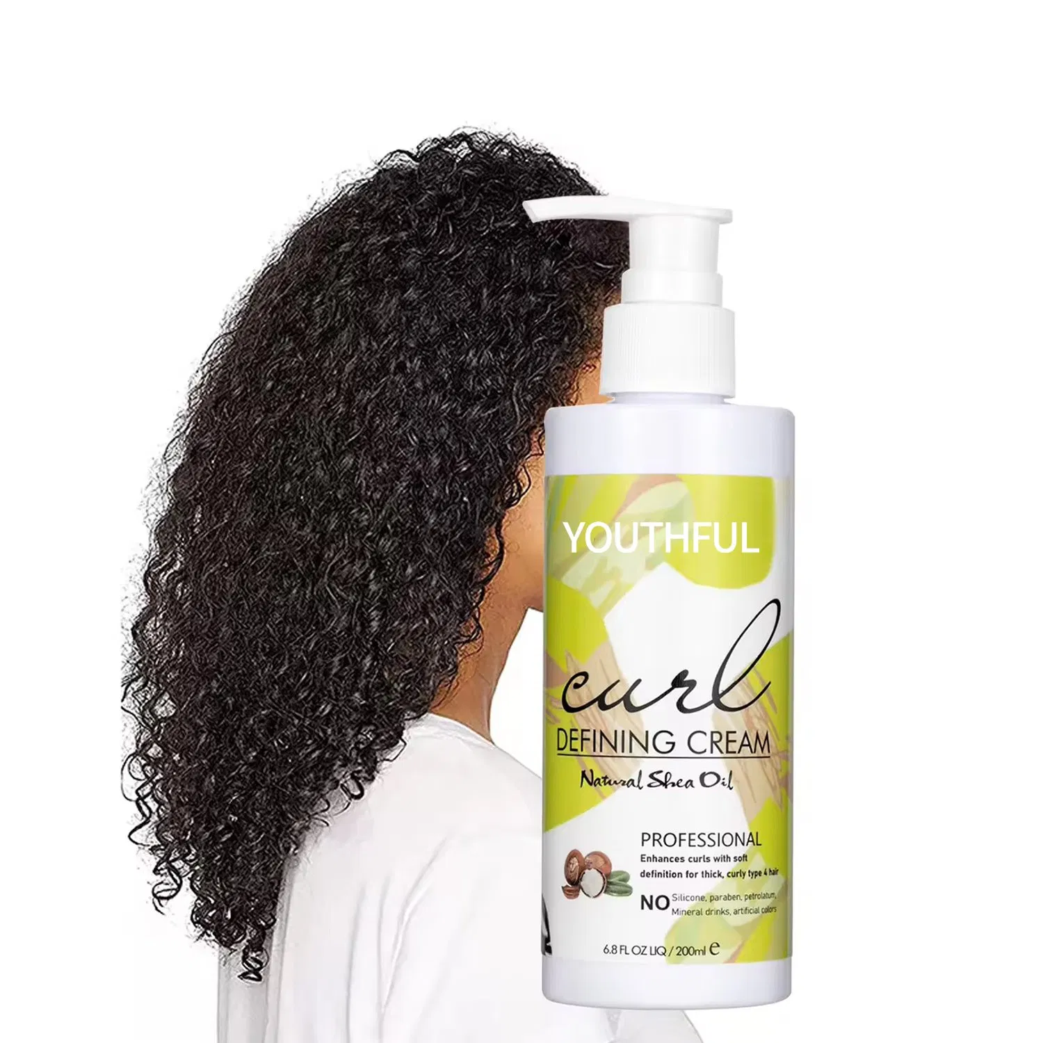 Private Label Frizz Control Products Curl Defining Cream