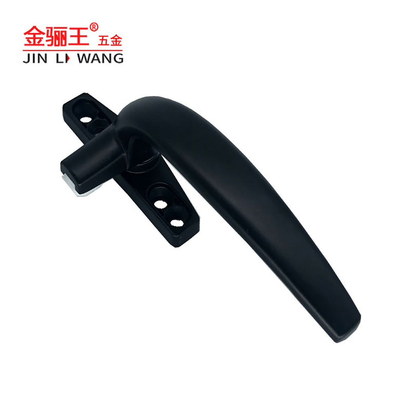 Factory Direct Interior Door and Window Hardware Accessories Sliding Window Pull 7 Shape Power Coated Black Aluminium Alloy Casement Window Handle