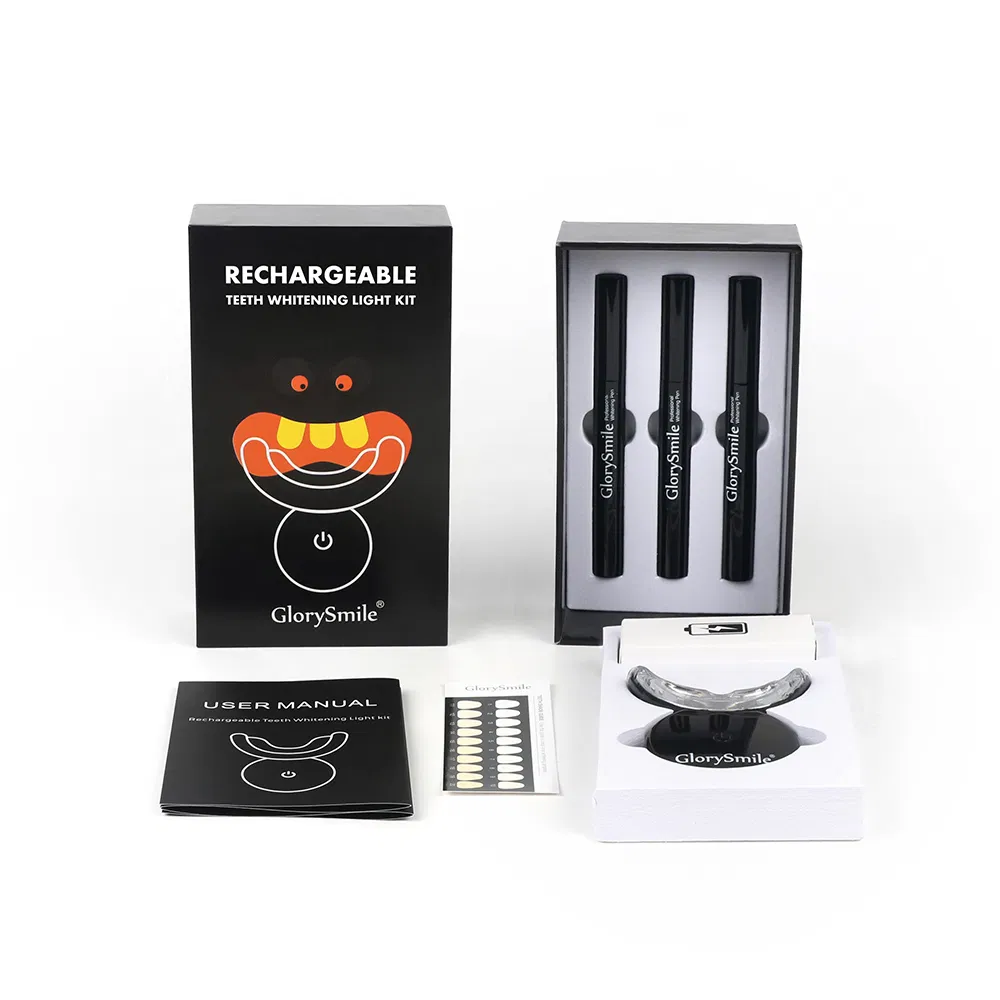 Popular in 2020 Custom Logo 16/24/32min LED Light Rechargeable Teeth Whitening Kit