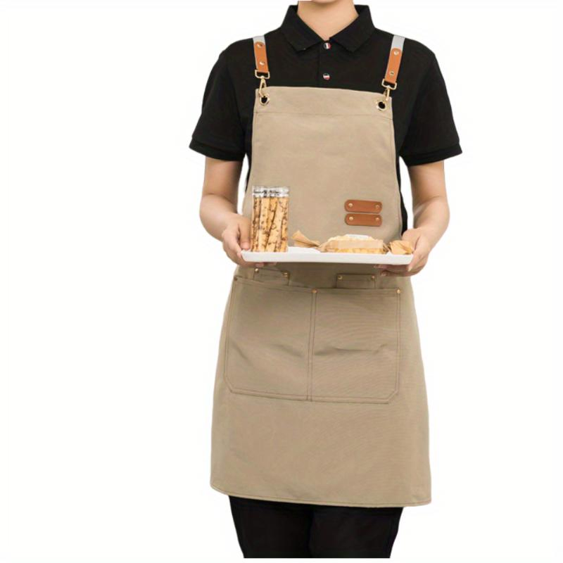 Promotional Durable Stylish Polyester Multipurpose Waterproof Canvas Apron Barista Work Clothing