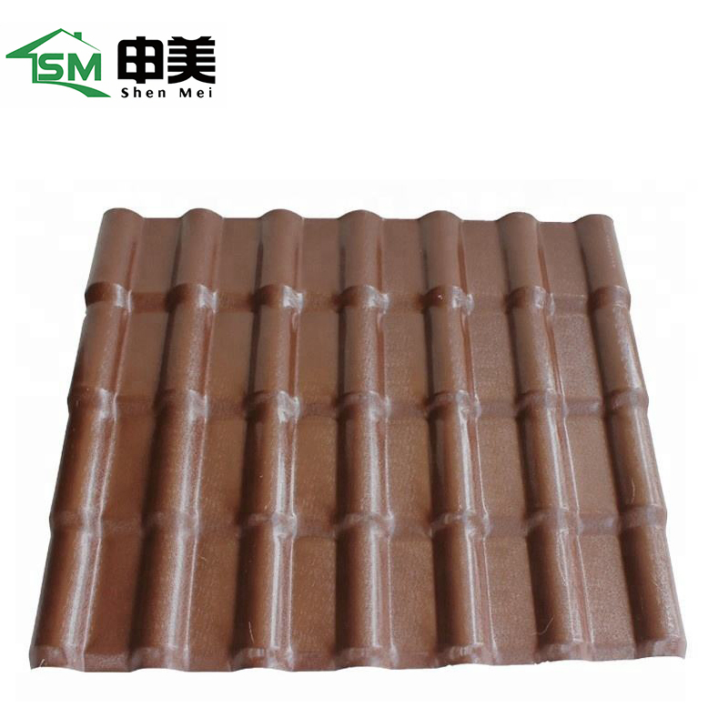 Water Resistance PVC Roof Sheets ASA Synthetic Resin Corrugated Plastic Roof Tile