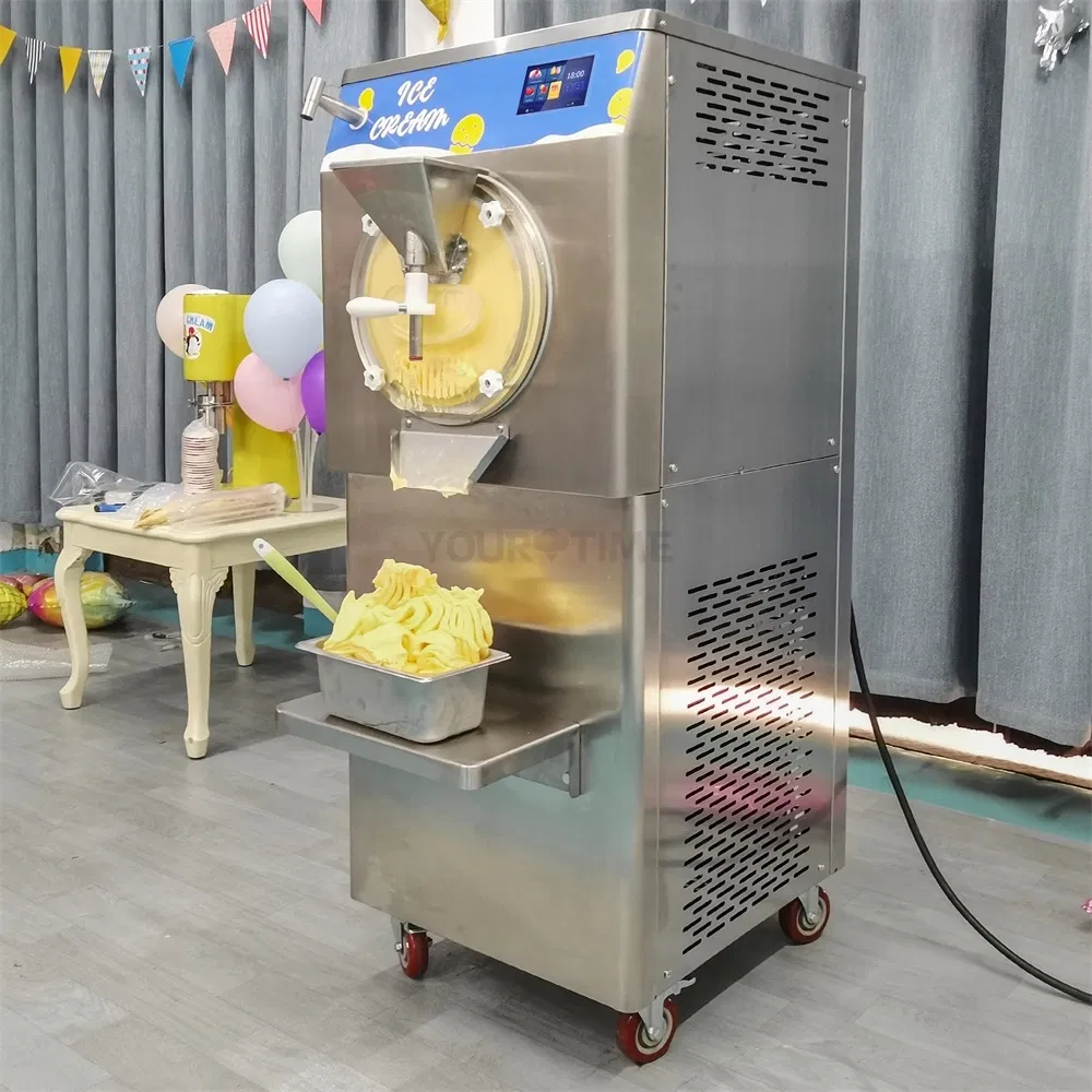 Large-Capacity Commercial Stainless Steel Italian Ice Making Maker Hard Gelato Ice Cream Sorbet 5 Functions Integrated