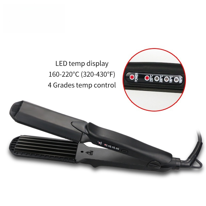 Hair Straightener & Crimper Professional 4 in 1 Straight Curling Hair Flat Iron