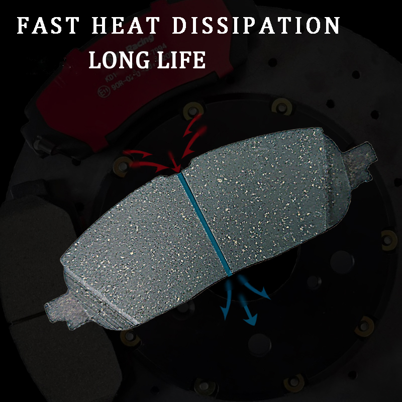 Задние бесшумные керамические тормозные колодки для Hyundai, Toyota, BMW, Chery, Geely, BYD, KIA