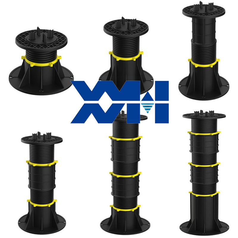Outdoor Deck Joist Pod System Support Base Flooring Pave Adjustable Plastic Pedestal