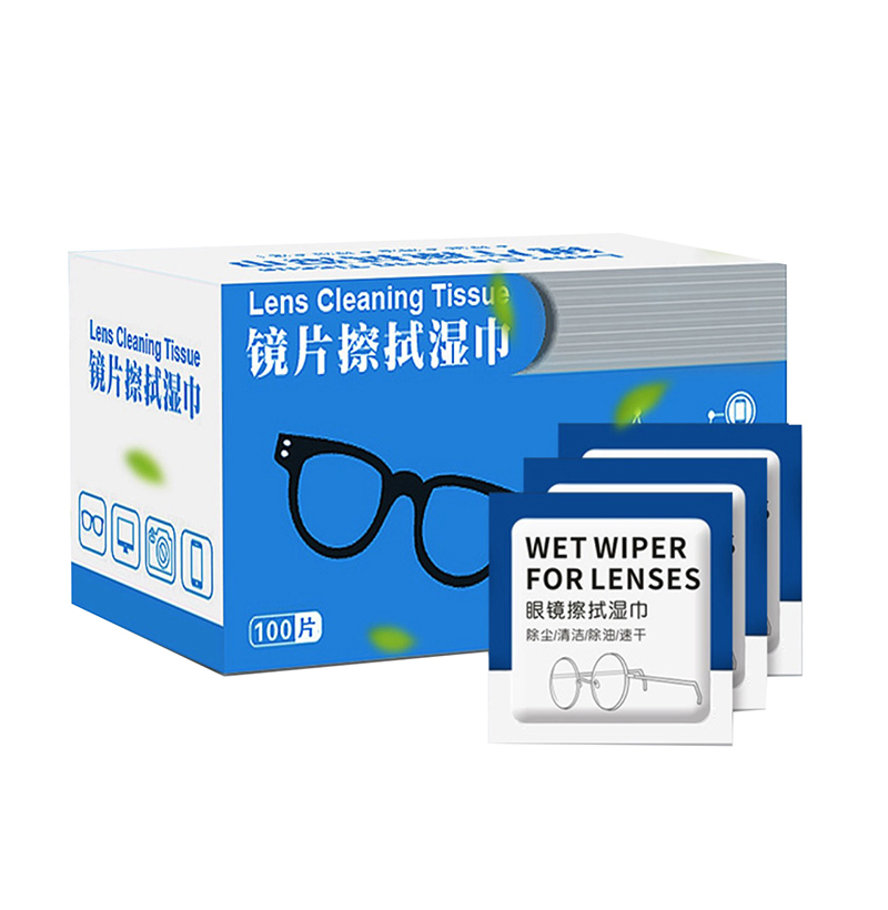 Disposable Goggle Surface Cleaning Pads Optical Lens Wipes Disinfection Eye Glasses Cleaning Tissue