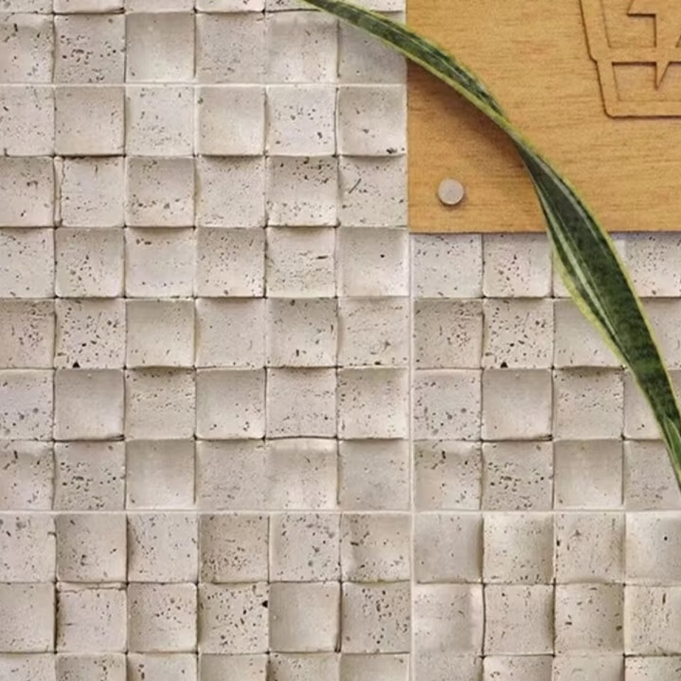 Wall Decor Artificial 3D Mosaic Travertine Stone for Shop Wholesale Outdoor Indoor Fireproof Foldable Soft Tiles High Quality