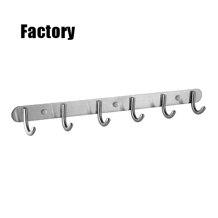 Stainless Steel Household Sanitary Ware Coat Clothes Robe Hook for Bathroom Kitchen