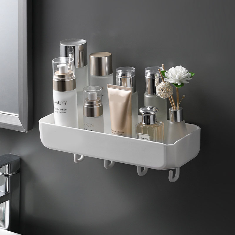 Space-Saving Bathroom Wall Storage Rack for Soap and Accessories