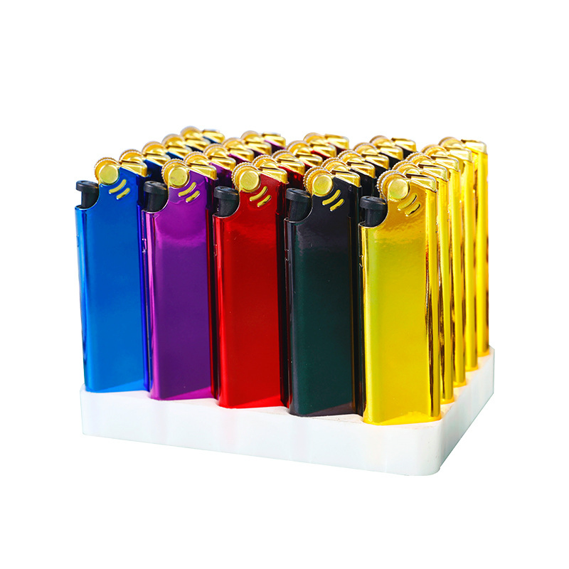 Wholesale Metal New Grinding Wheel Lighter Fixed Pulley Open Flame Disposable Lighter