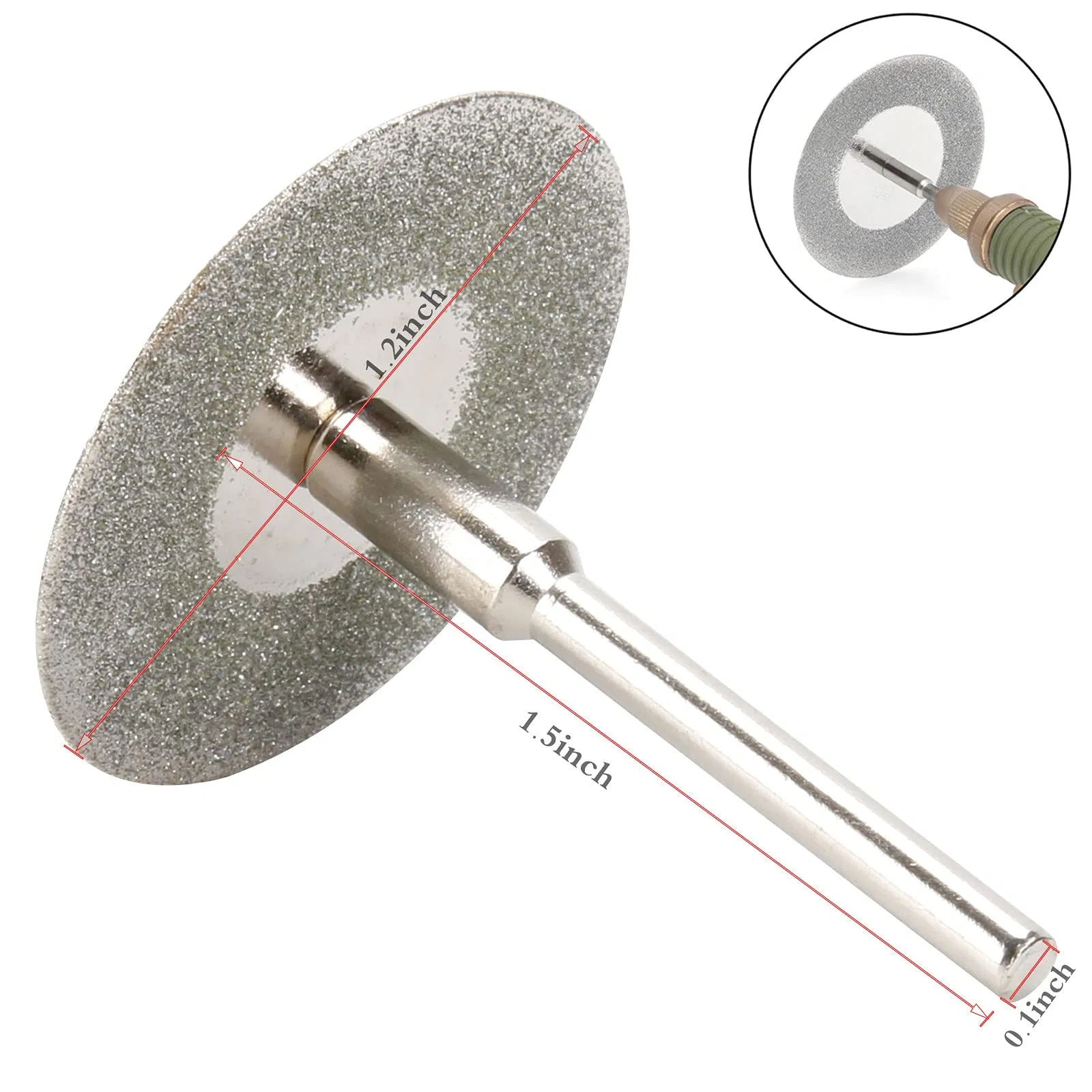 Diamond Cutting Abrasive Wheel Cut off Discs 10PCS with 2PCS Mandrel