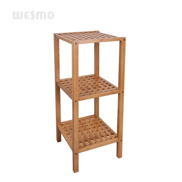 Bathroom Housing Rubber Wood Bathroom Shelf