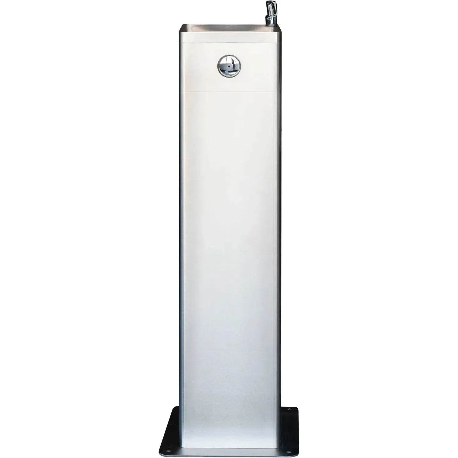 Outdoor Pedestal Drinking Fountain, Stainless Steel