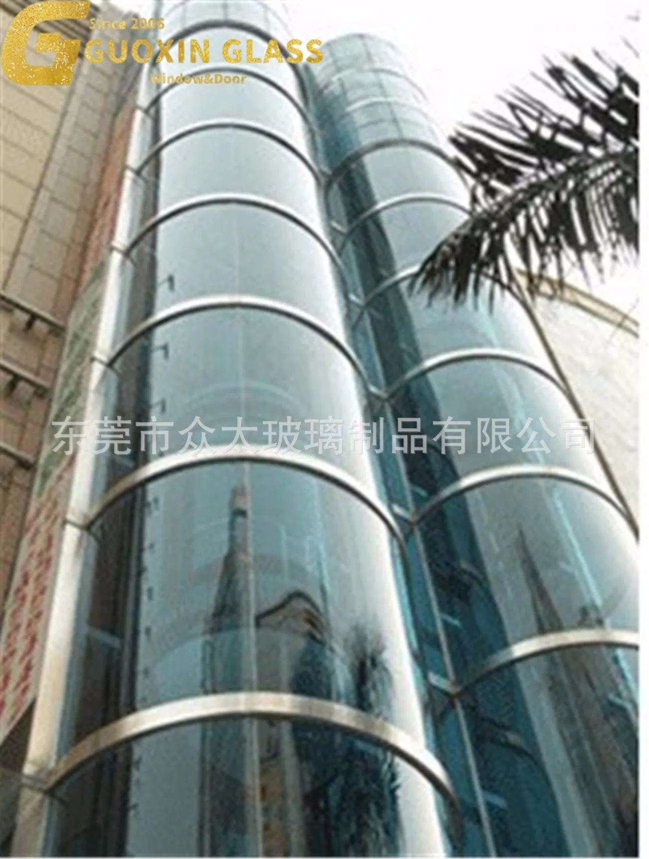 Durable Tempered Curved Glass - Ideal for Insulated Curtain Walls