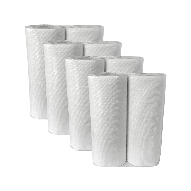 Kitchen Paper High Quality White Virgin Bamboo Pulp Paper Towel