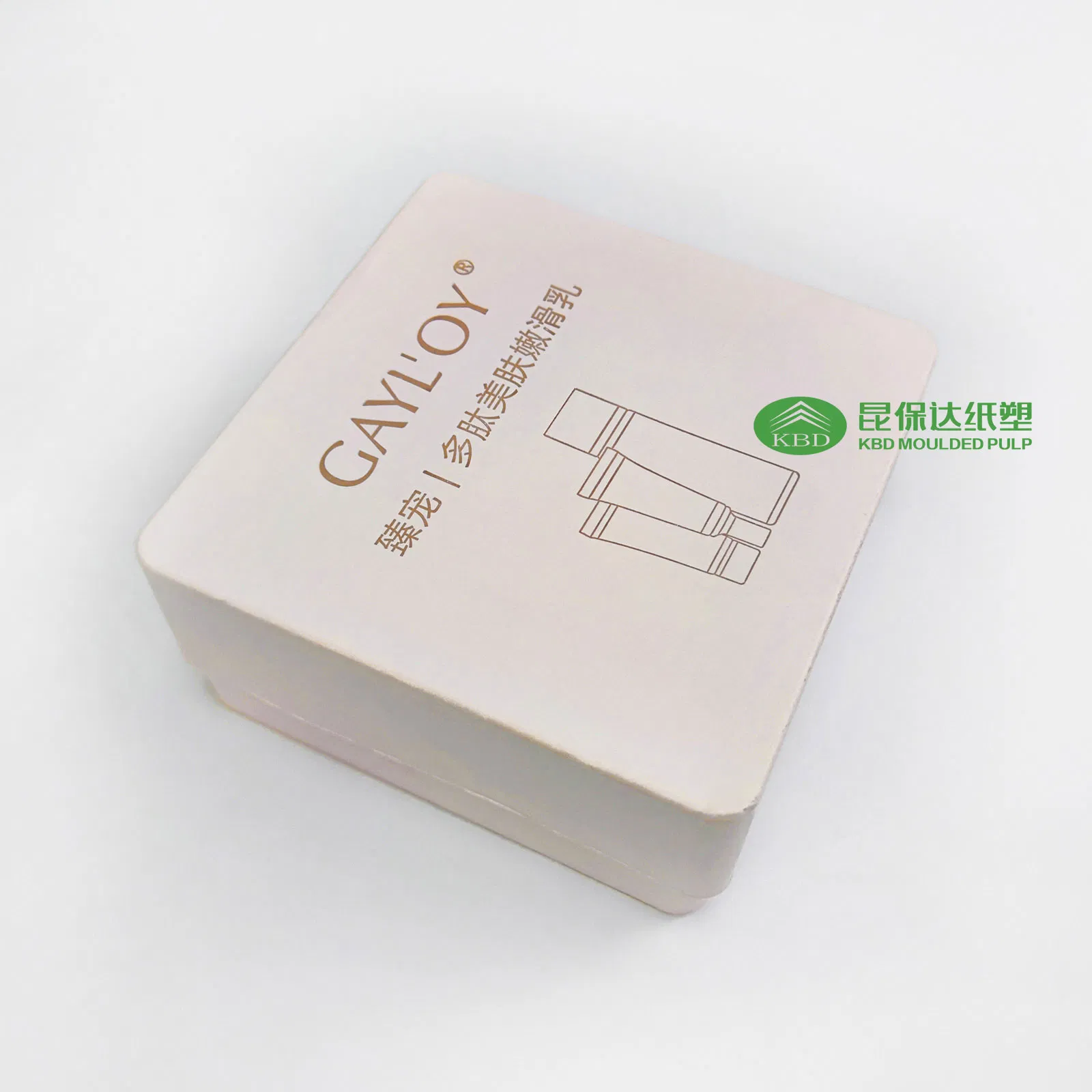 Kbd-Sustainable Pink Pulp Gift Box Set Featuring Hot-Stamped Design for Skincare