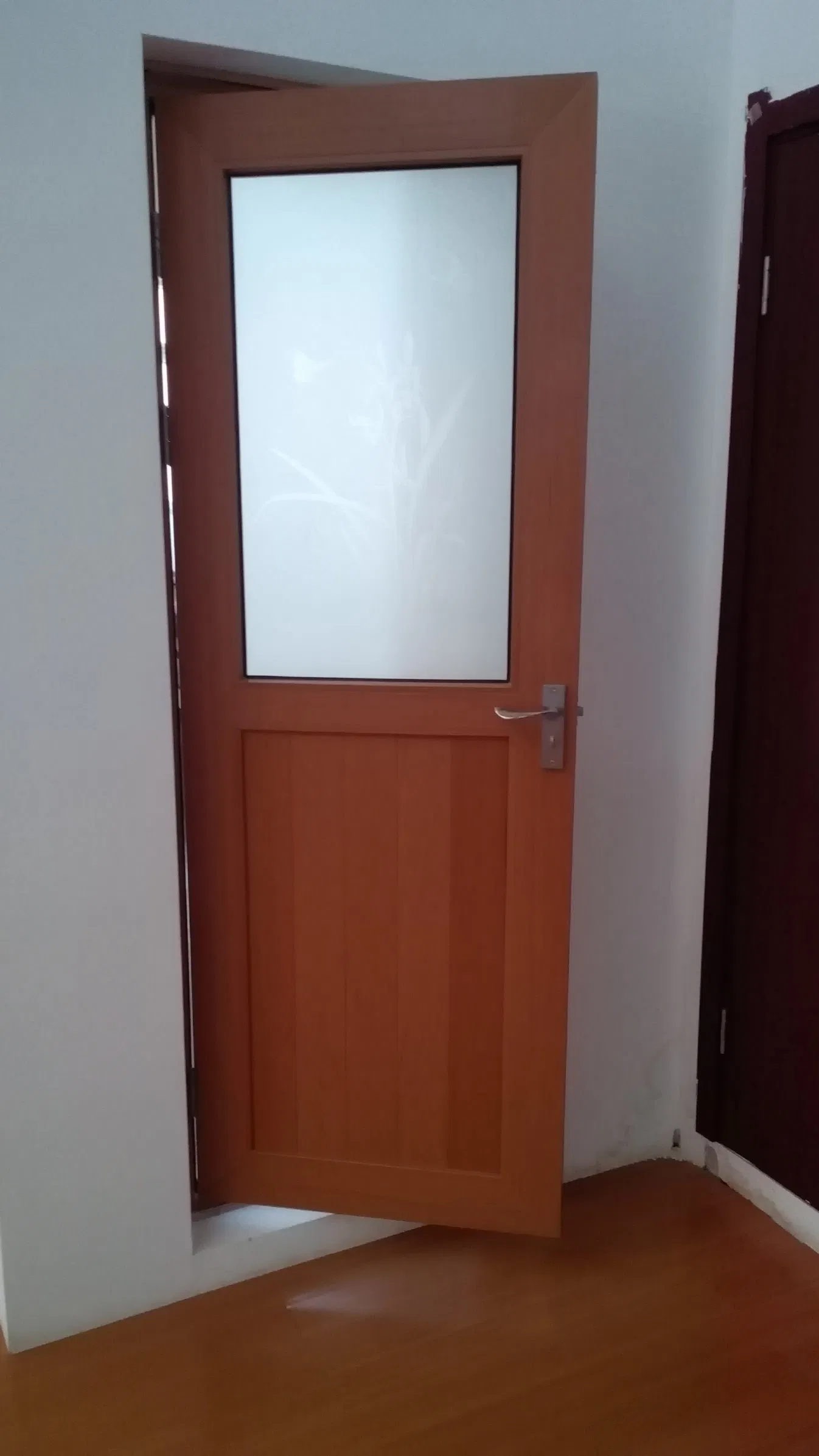 Conch UPVC Bathroom Door with Art Glass