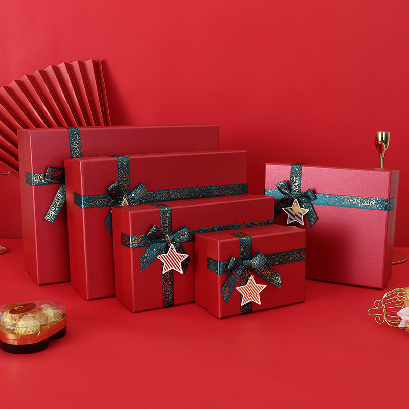 S601 Bows Creative Gift Box Large Size, Square Cosmetics Box