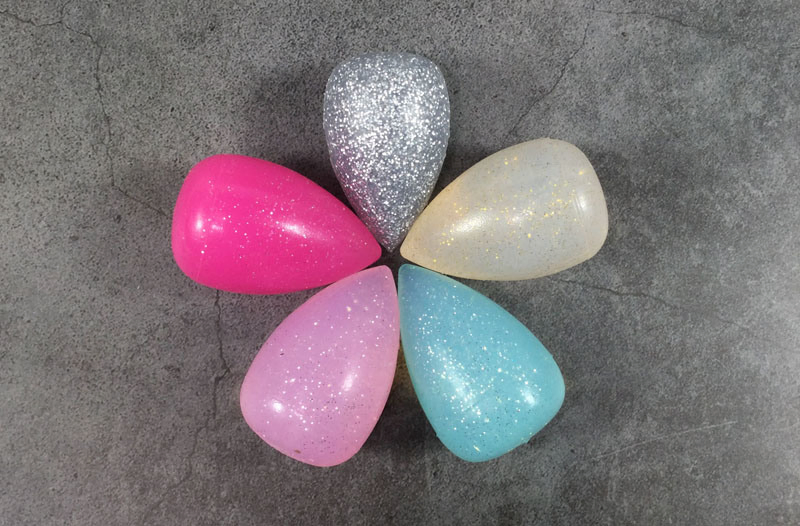 Silicone Microfiber Makeup Beauty Sponge Blender Cosmetic Powder Puff for Face