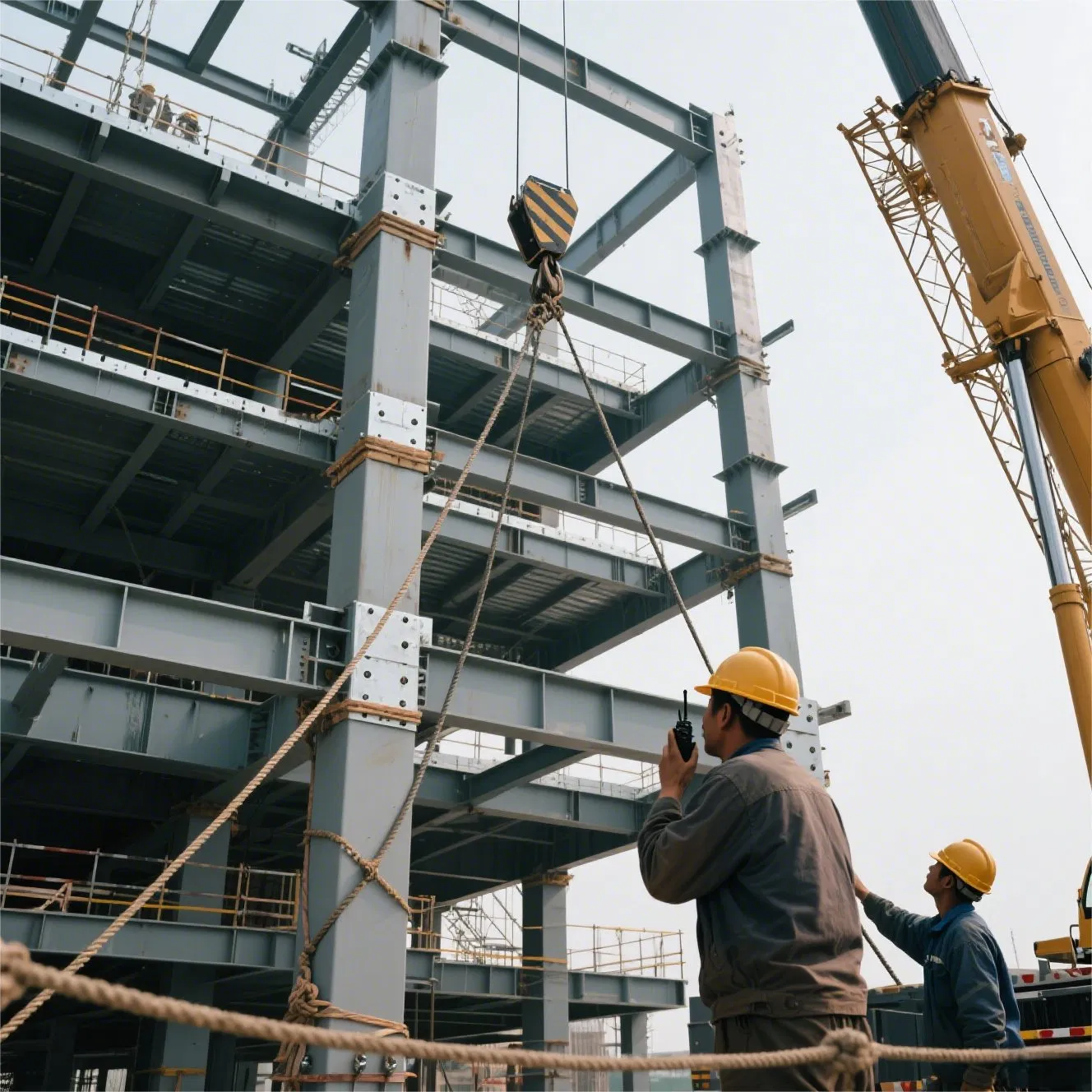 Eco-Friendly Prefabricated Steel Building, Heat-Insulated Walls, Low Carbon Emission, ISO Certified, Easy Expansion, for Disaster Relief Shelters & Factory