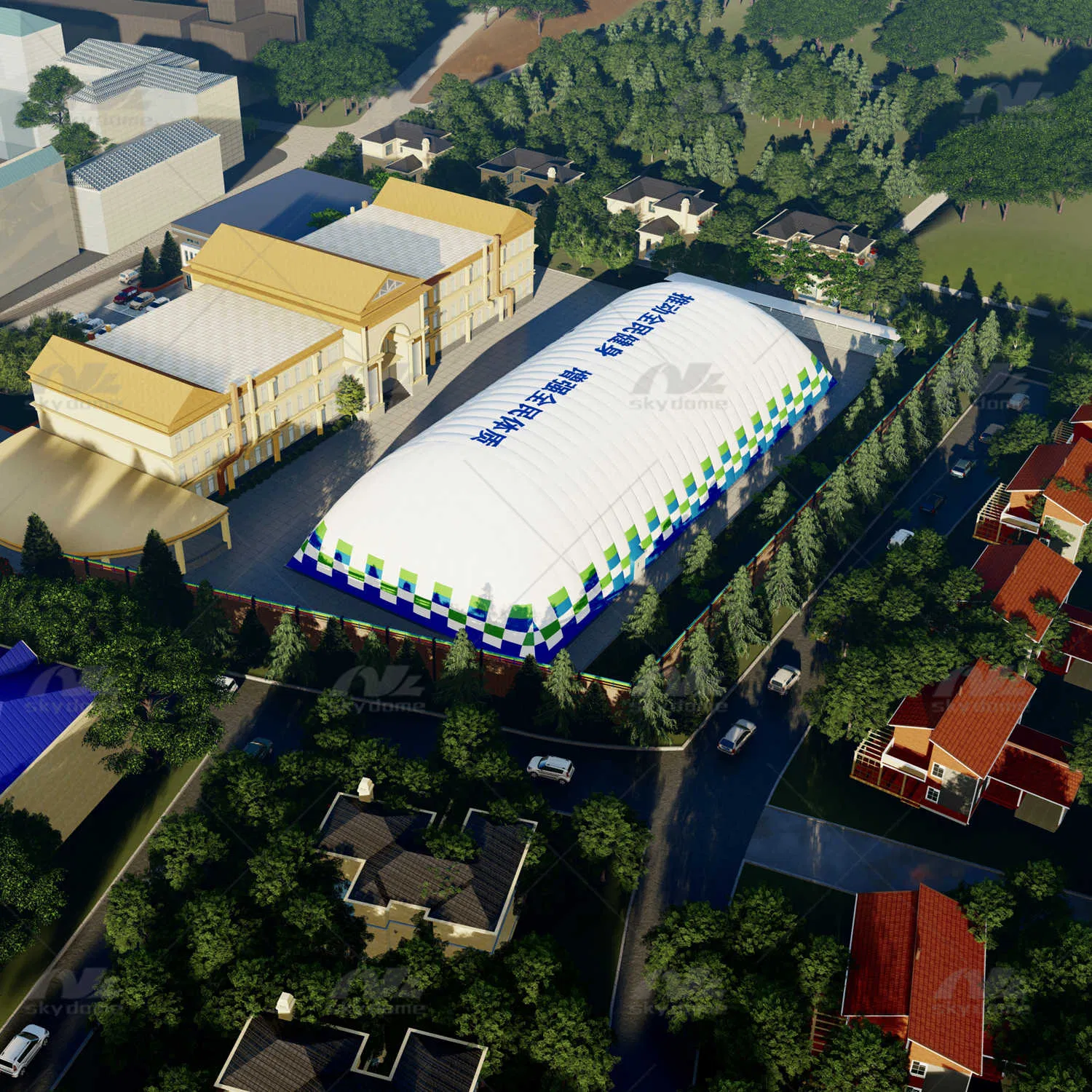 Designed Inflatable Sports Air Dome for Basketball and Badminton