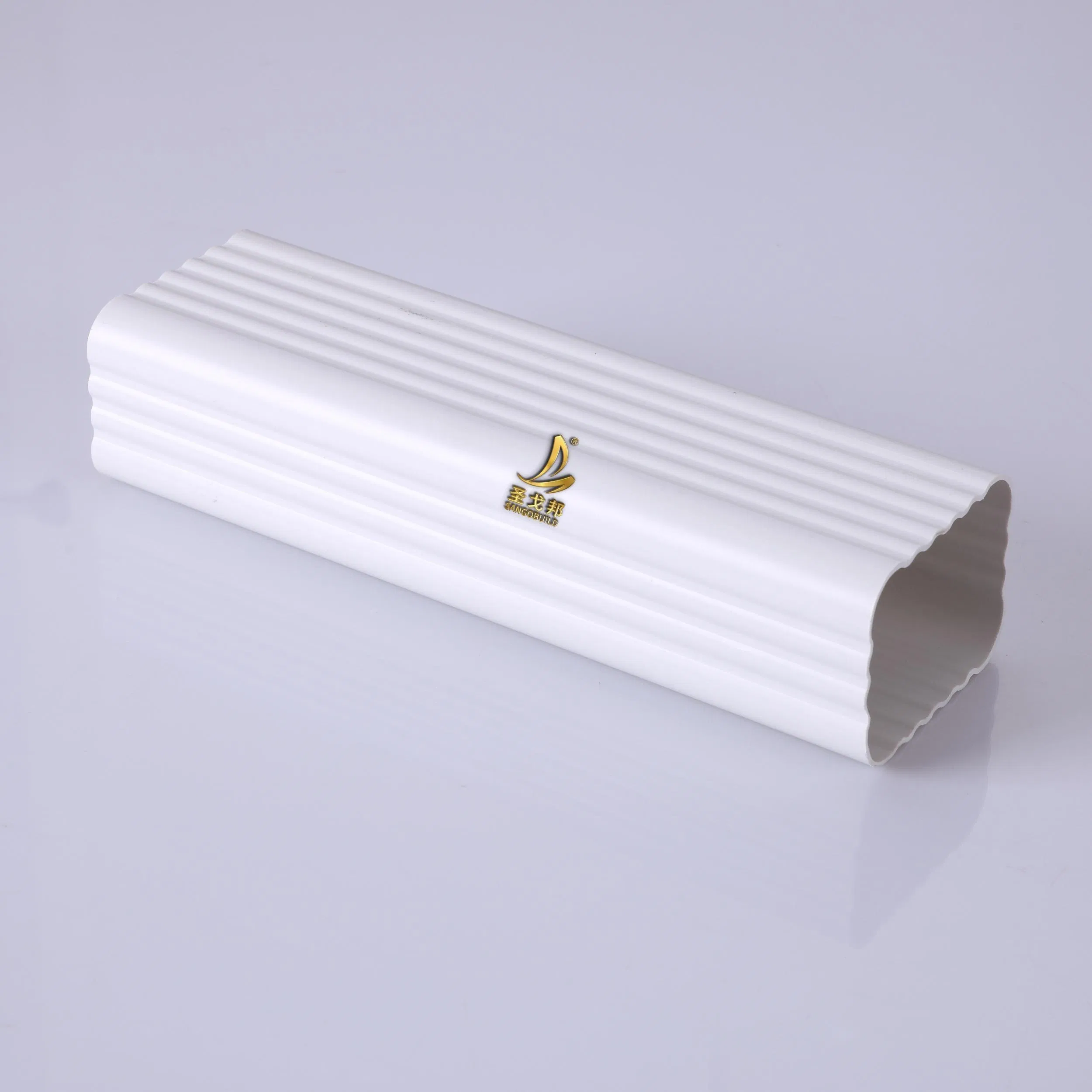 PVC Rain Water Gutter System and Downspout Fitting Factory Wholesale Price Roof Drainage Vinyl Water Collectors