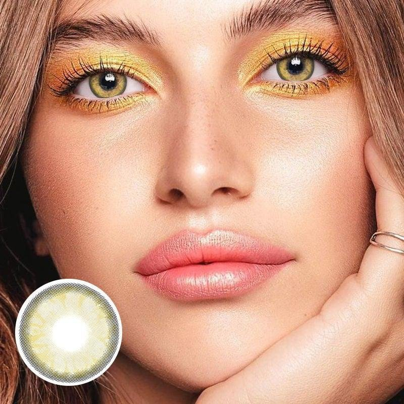 Contact Lenses 14.2mm Yearly Lens Natural Color Contacts Wholesale Price Lenses Blue Fashion Cosmetic Colored Eye Contact Lens