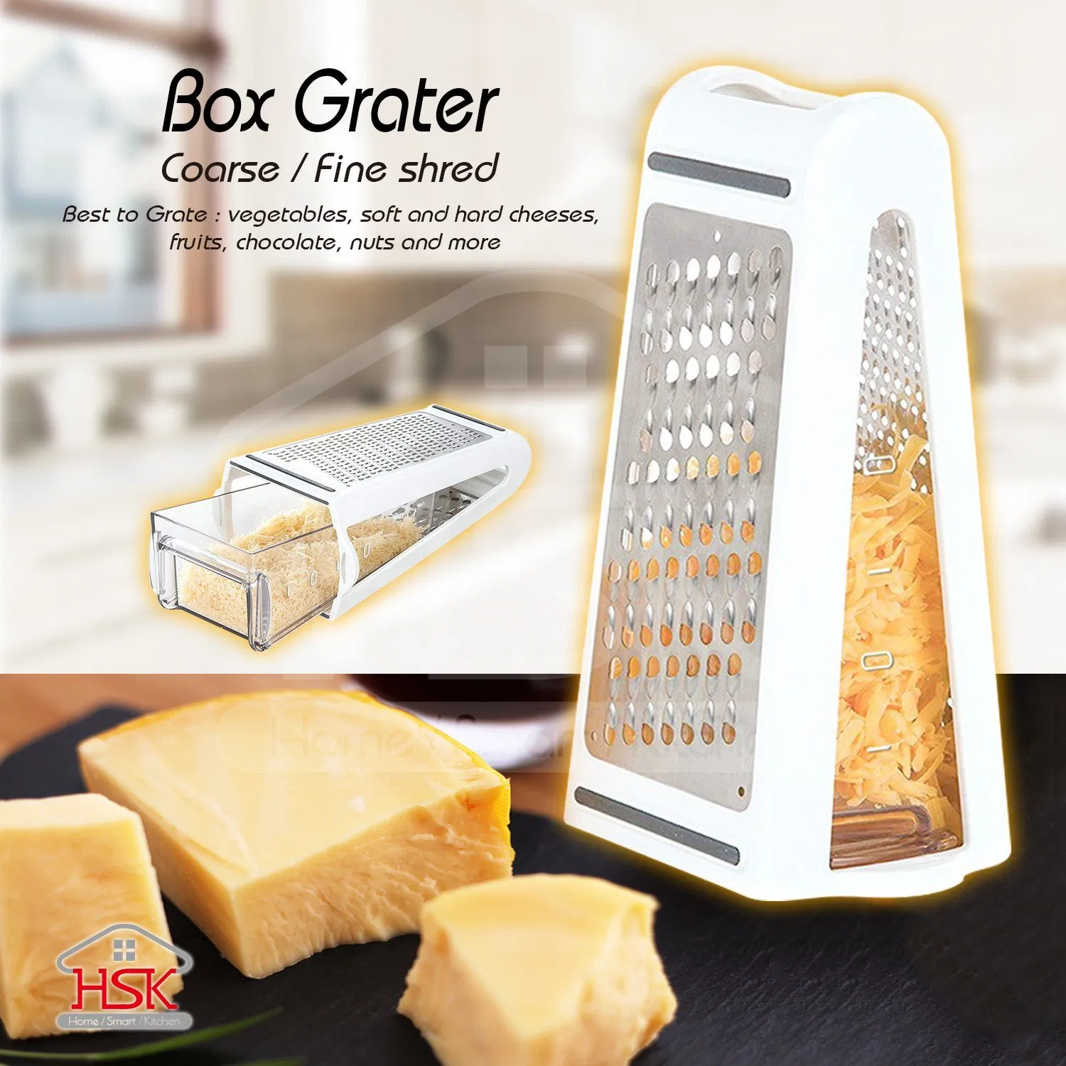 Coarse and Fine Grater Cheese Grater