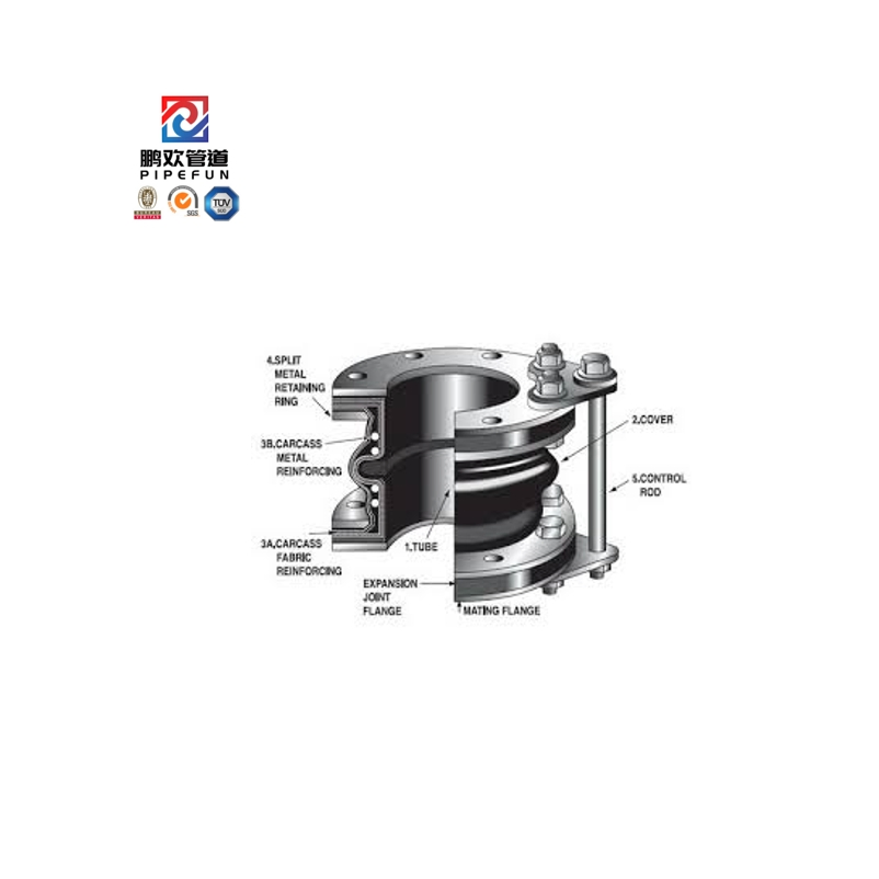 Rubber Expansion Joint ANSI Stainless Steel Flange