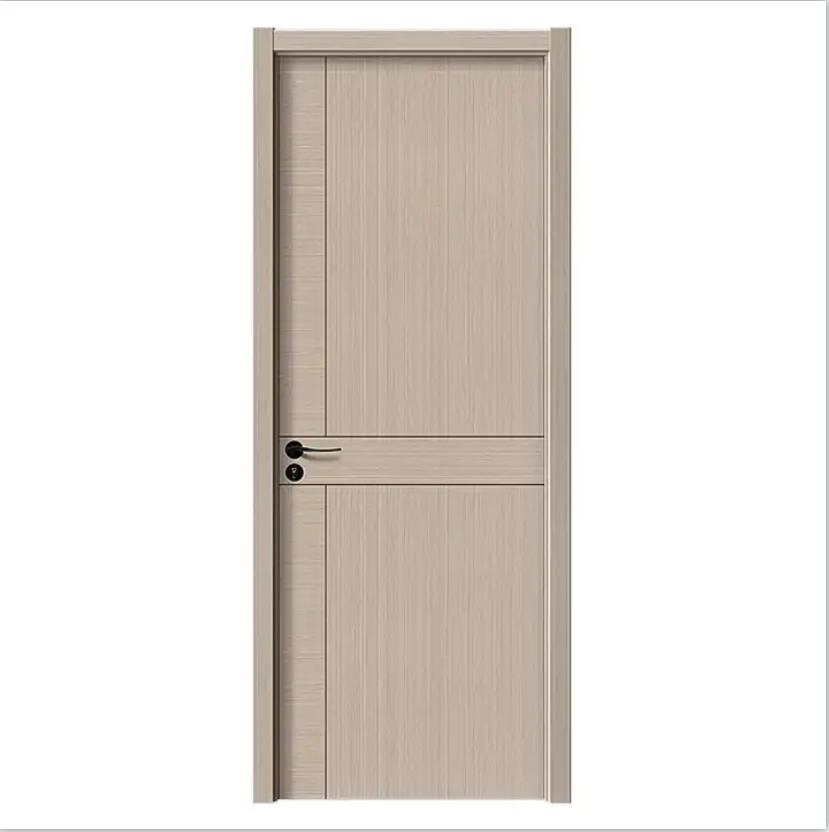 Interior Fireproof Full WPC/UPVC/PVC Door Interior Wooden Door WPC Wall Panel for Hospital School Apartment Hotel Villa Office Project