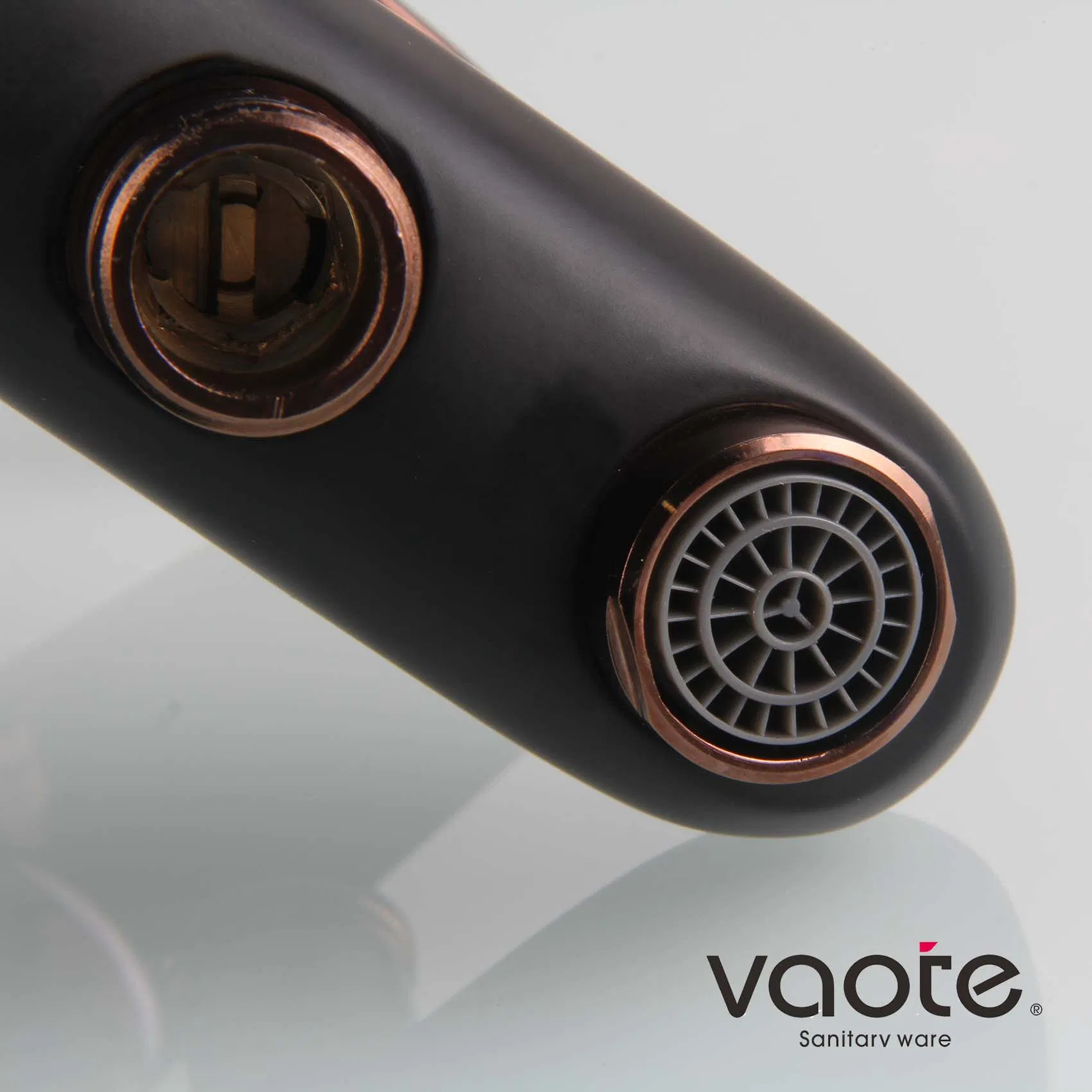 New Design Brass Matt Black with Rose Gold Bath Mixer Luxury Bath Faucet