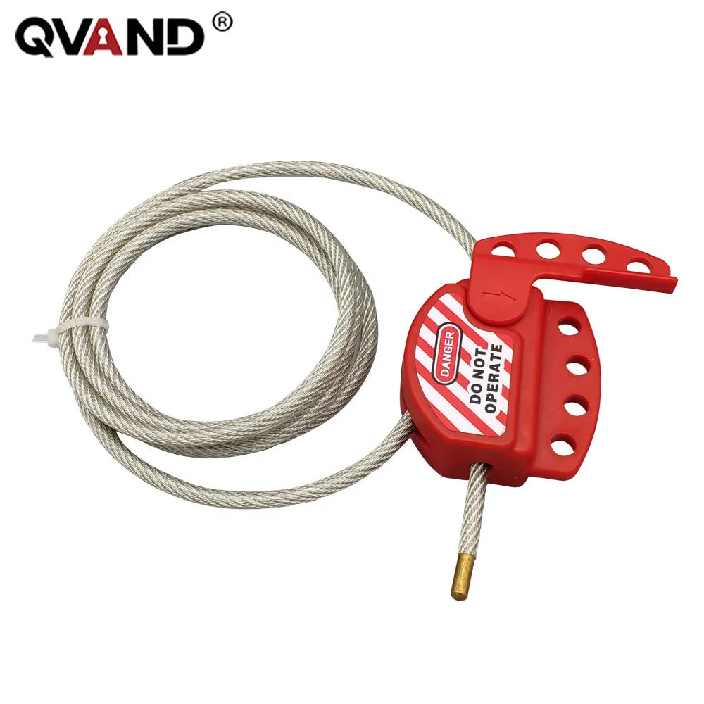 Heavy-Duty Adjustable Safety Valve Lockout Cable for Enhanced Security