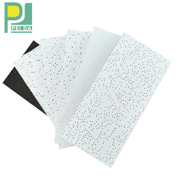 Suspension System Easy to Install Mineral Fiber Ceiling for Commercial