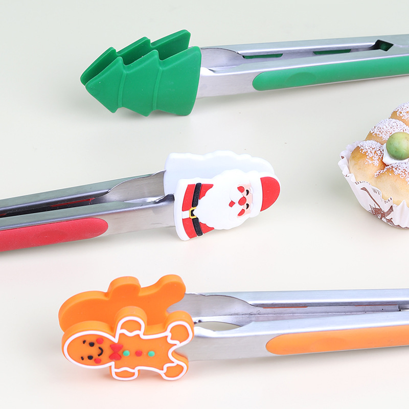 9 Inch Food Tong Kitchen Tongs Clip Stainless Steel Small Food BBQ Tong