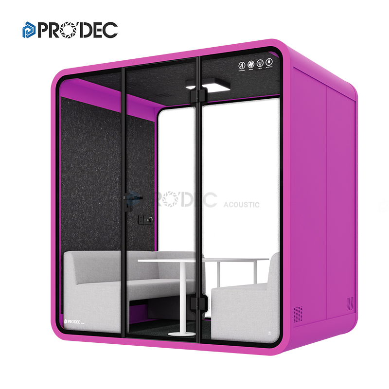 Prodec Portable Black Soundproof Cabin Silence Office Soundproof Modern Pod