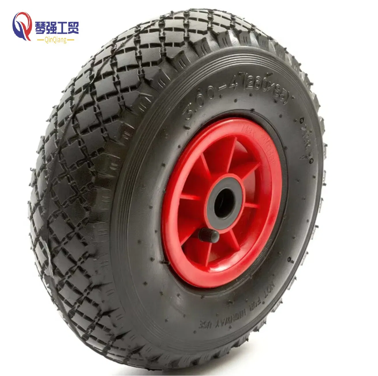 10 Inch 3.00-4 Heavy Duty Pneumatic Wheel Barrow 10" Tyre 260X85 Bent Valve Wheelbarrow Wheel Hand Trolley Wheel