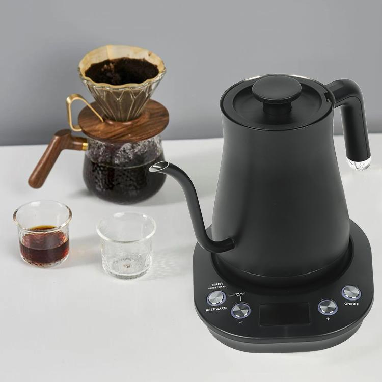600ml 1200W Stainless Steel Coffee Kettle Temperature Control Coffee Tea Pot Pour Over Coffee Kettle for Home
