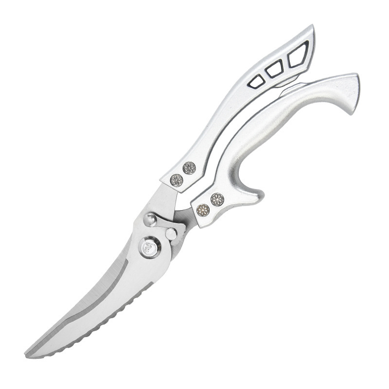 Hot Selling Stainless Steel Aluminum Handle All Steel Kitchen Scissors