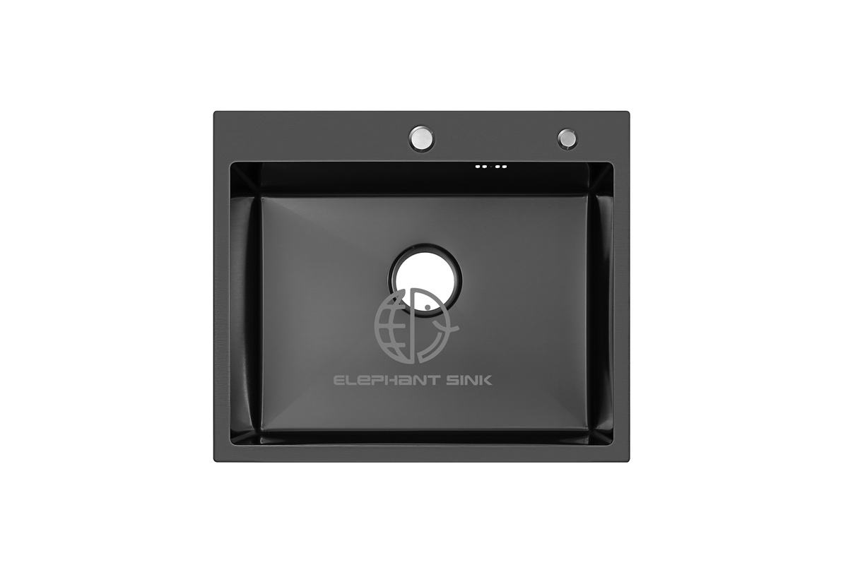 Handmade Black Honeycomb Stainless Steel Topmount Kitchen Sink Large Washing Sink