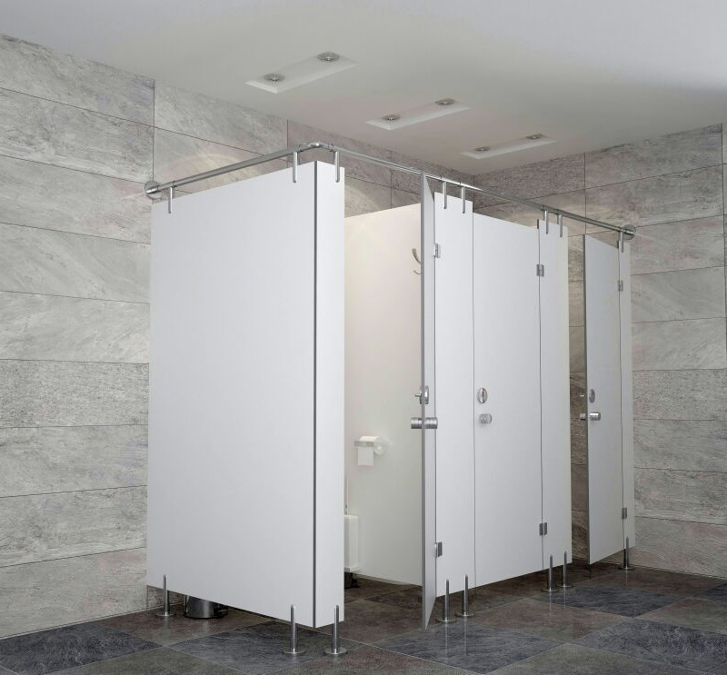 HPL Locker Compact Laminate Toilet Partition Applicable to Office Buildings, Shopping Malls