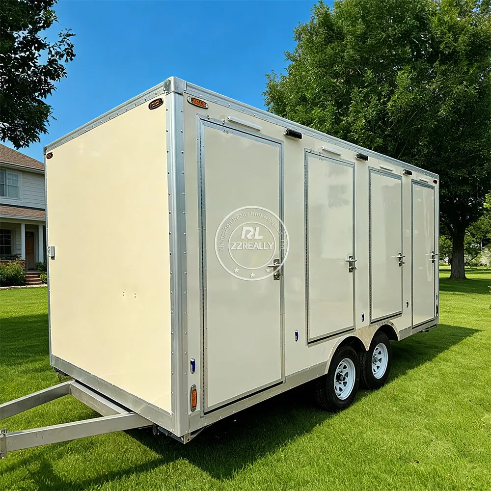 Premium Modular Mobile Restroom Outdoor Event Hygienic Portable Bathroom Cabin Luxury Toilet Trailer for Outdoor Use
