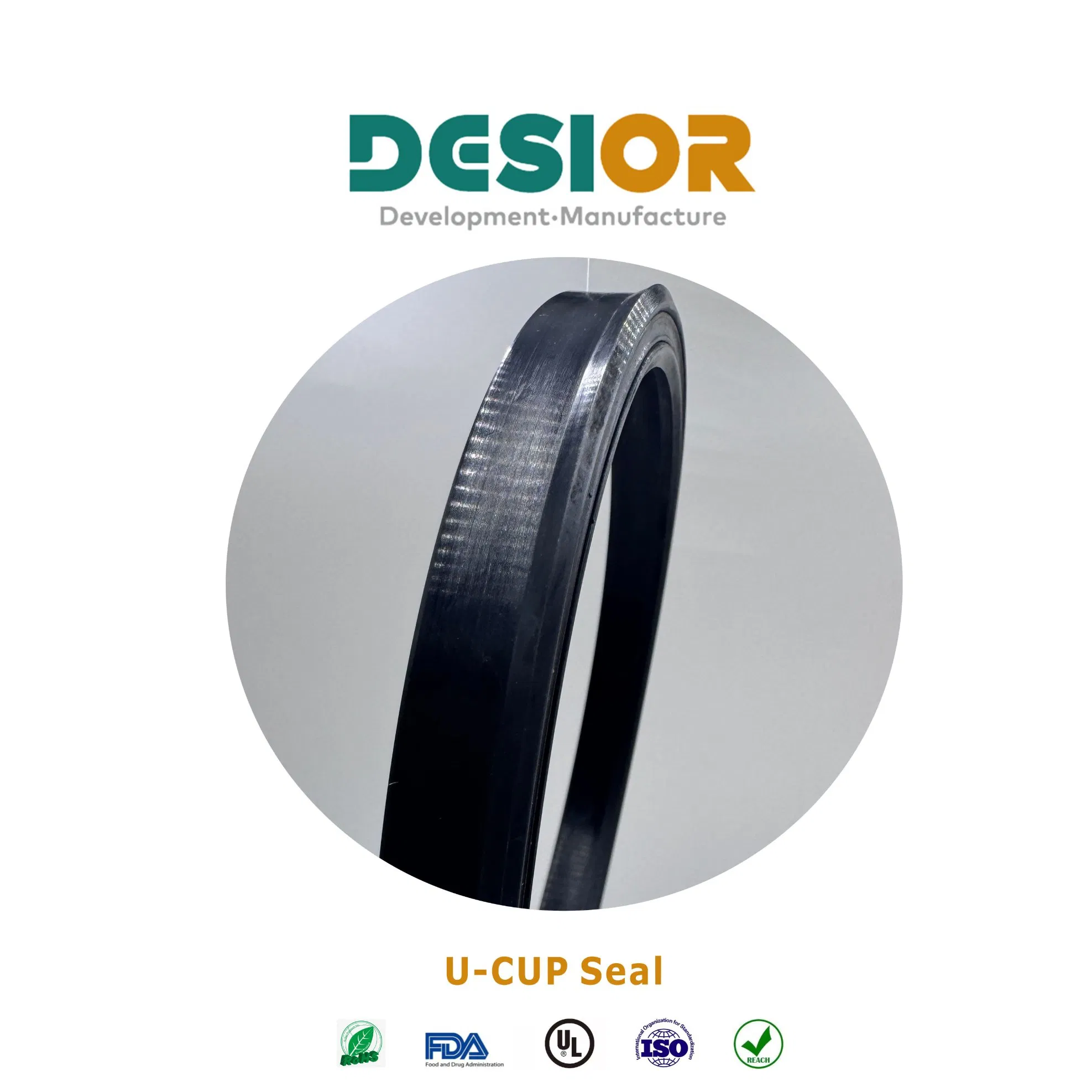 PU U Cup Piston Rod Seals Forklift Hydraulic Cylinder PU Oil Seals Customized Rod Oil Seal High Quality Nitrile Rubber Yxd ODU U/Y Cup Seals