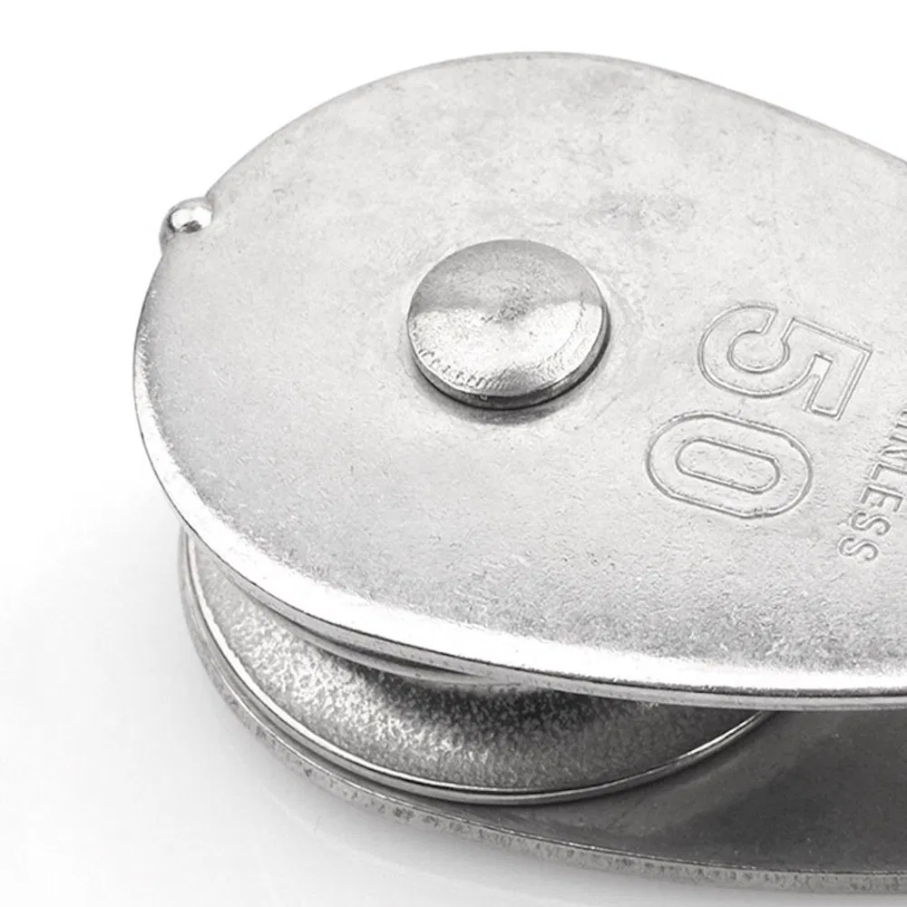 Stainless Steel Single Wheel Swivel Pulley for Industrial Rigging Lifting